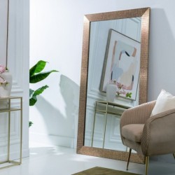 Wall mirror 98 x 2,8 x 178 cm Golden DMF