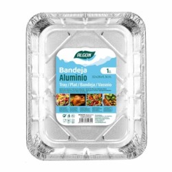 Tray Algon Aluminium Rectangular 32 x 26 x 5,3 cm (24 Units)