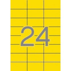 Printer Labels Apli Yellow 70 x 37 mm