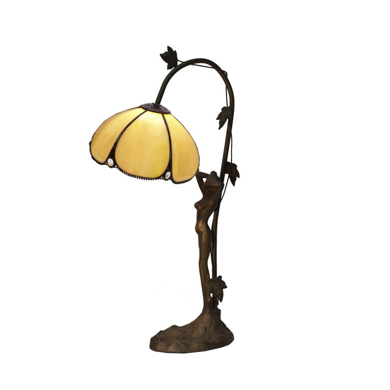 Desk lamp Viro Virginia Beige Zinc 60 W 20 x 54 x 35 cm