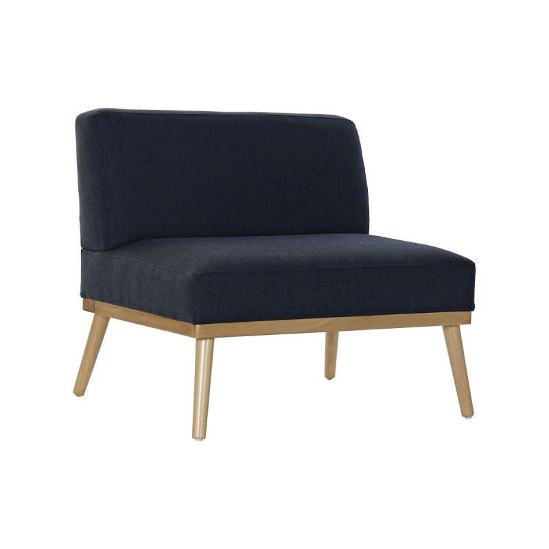 Armchair DKD Home Decor Blue Navy Blue Pinewood 80 x 66 x 72 cm