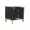 Nightstand DKD Home Decor Black Multicolour Golden Wood Metal 30 x 40 cm 50 x 40 x 53 cm