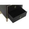 Nightstand DKD Home Decor Black Multicolour Golden Wood Metal 30 x 40 cm 50 x 40 x 53 cm