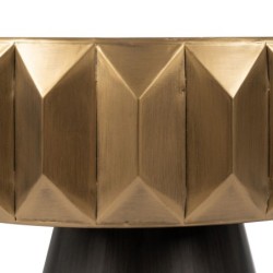 Small Side Table Black Golden Iron 63 x 63 x 62 cm