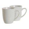 4 Piece Mug Set DKD Home Decor White Porcelain 330 ml 12 x 10 x 9 cm