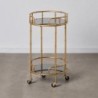 Kitchen Trolley 45 x 45 x 81,5 cm Crystal Golden Metal