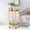 Kitchen Trolley 45 x 45 x 81,5 cm Crystal Golden Metal