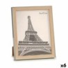 Photo frame 23 x 27 x 2 cm Silver Brown Plastic Glass (6 Units)