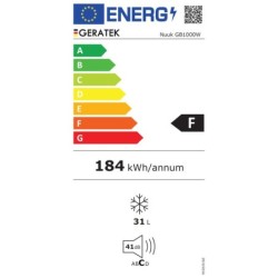 Freezer Geratek Nuuk White 1000 W