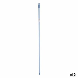 Broom handle Stripes 2,3 x 130 x 2,3 cm Blue Metal (12 Units)