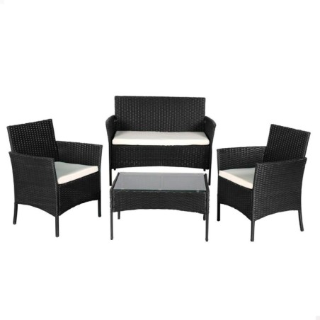 Garden furniture Aktive Side table Chair x 2 Sofa (4 Pieces)