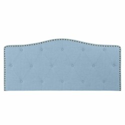 Headboard DKD Home Decor Blue Beige Celeste Rubber wood 146 x 6 x 68 cm