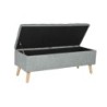 Bench Home ESPRIT Black Green Natural Wood 114 x 44 x 42 cm