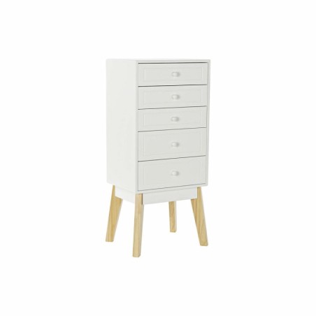 Chest of drawers DKD Home Decor Natural MDF White (40 x 30 x 90 cm)