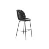 Stool DKD Home Decor 50 x 53 x 114 cm Black Metal Dark grey polypropylene