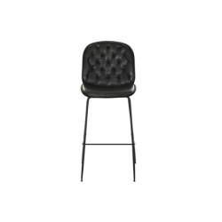 Stool DKD Home Decor 50 x 53 x 114 cm Black Metal Dark grey polypropylene