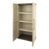 Cupboard TOOD 70 x 39 x 165 cm Beige Grey Resin 60 Kg 70 x 39 x 165 cm