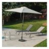 Sun-lounger DKD Home Decor reclining Dark Grey PVC Aluminium (191 x 58 x 98 cm)