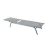 Sun-lounger DKD Home Decor reclining Dark Grey PVC Aluminium (191 x 58 x 98 cm)