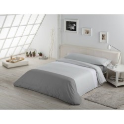 Duvet cover set Alexandra House Living White Grey Single 3 Pieces