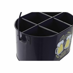 Ice Bucket DKD Home Decor Yellow Multicolour Navy Blue Metal 27 x 17,5 x 13 cm