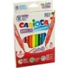 Set of Felt Tip Pens Carioca Birello 12 Pieces Multicolour Double-ended (12 Pieces) (4 Units)