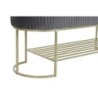 Bench DKD Home Decor Grey Golden Metal 120 x 40 x 45 cm