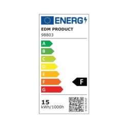 LED lamp EDM F 15 W E27 1521 Lm Ø 12,5 x 14 cm (3200 K)