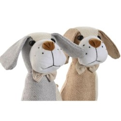 Door stop Home ESPRIT Sand 23 x 12 x 26 cm Dog (2 Units)