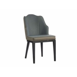 Armchair Shell Blue Black Grey Steel 48 x 88 x 60 cm (2 Units)