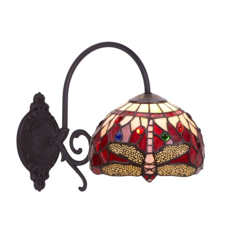 Wall Light Viro Belle Rouge Maroon Brass 60 W 20 x 26 x 33 cm