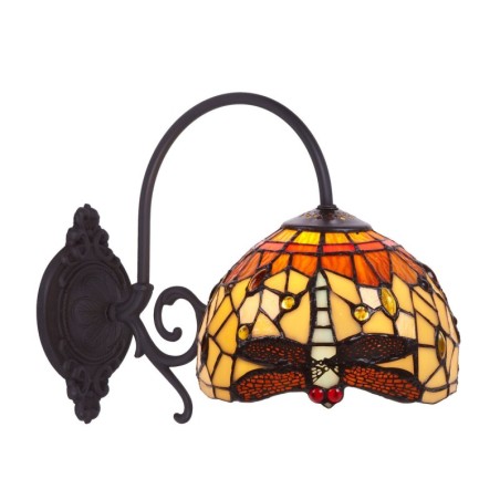 Wall Light Viro Belle Amber Amber Brass 60 W 20 x 26 x 33 cm