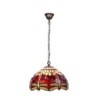 Ceiling Light Viro Belle Rouge Maroon Iron 60 W 30 x 125 x 30 cm