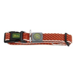 Dog collar Hunter Basic Thread Orange Size S (30-43 cm)