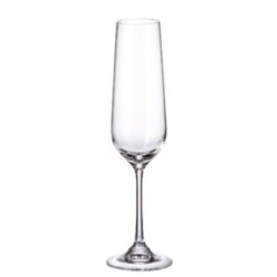 Set of cups Bohemia Crystal Sira 200 ml champagne 6 Units