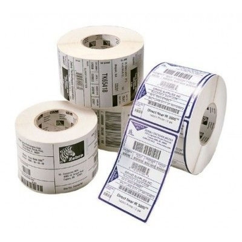 Printer Labels Zebra Perform 1000D 51 x 32 mm White (12 Units)