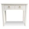 Hall Table with 2 Drawers Versa Kanna White Wood 25 x 78 x 78 cm