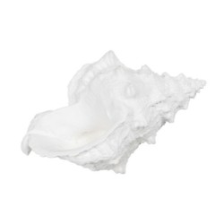 Decorative Figure White Snail 21 x 14 x 12 cm