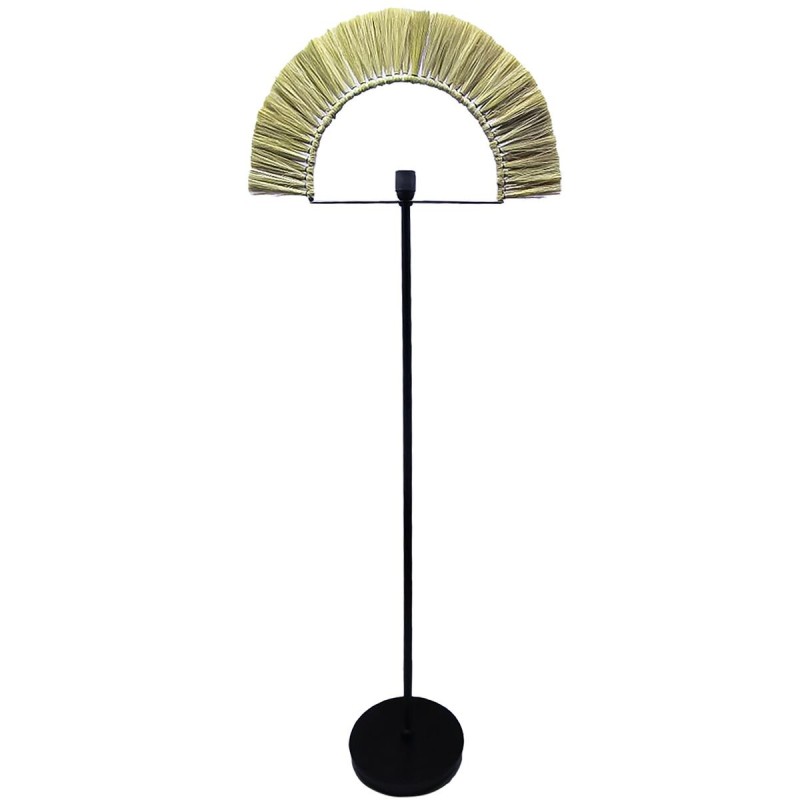 Floor Lamp DKD Home Decor Black Natural Jute Iron 50 W 220 V 56 x 26 x 152 cm