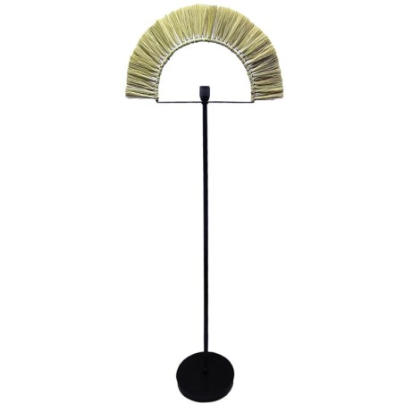 Floor Lamp DKD Home Decor Black Natural Jute Iron 50 W 220 V 56 x 26 x 152 cm