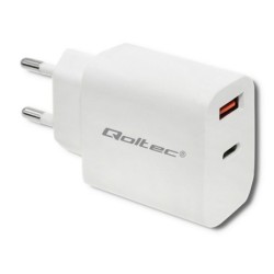 Wall Charger Qoltec 51714 White 18 W