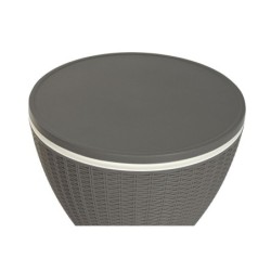 Portable Fridge DKD Home Decor White Grey Multicolour polypropylene synthetic rattan 48,5 x 48,5 x 57 cm