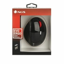 Wireless Mouse NGS EVO ERGO Plug and play Black