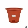 Flower Pot with Dish Dem Greentime Brown ø 35 x 28,5 cm (6 Units)