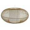 Ceiling Light DKD Home Decor White Natural Bamboo 40 W 83 x 83 x 40 cm