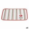 Table Mat Bon Appetit White Red 33 x 0,3 x 48 cm (12 Units)