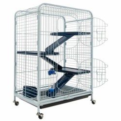 Cage Tyrol 205594 Rodents With wheels Plastic 64 x 44 x 93 cm