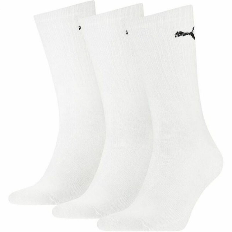 Sports Socks Puma Crew White Unisex (3 pcs)