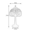 Desk lamp Viro Hexa Ivory Zinc 60 W 20 x 37 x 20 cm