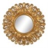 Wall mirror 108 x 3,5 x 108 cm Crystal Golden Wood